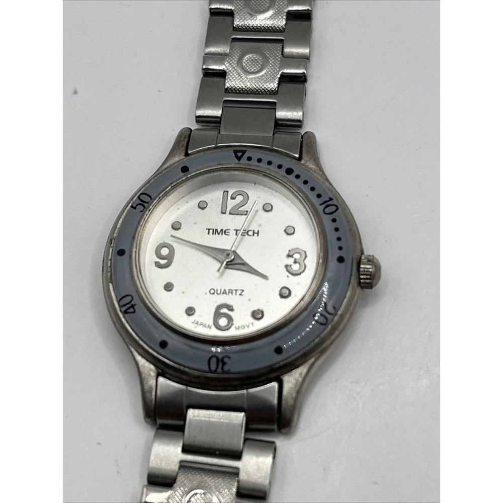 Time Tech Women's Quartz Watch 27mm Case‎ Stainless Steel 6.5